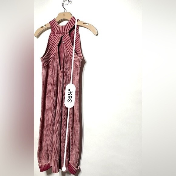 Free People Half Moon Bay Sweater in Wine M NWOT - Picture 15 of 16